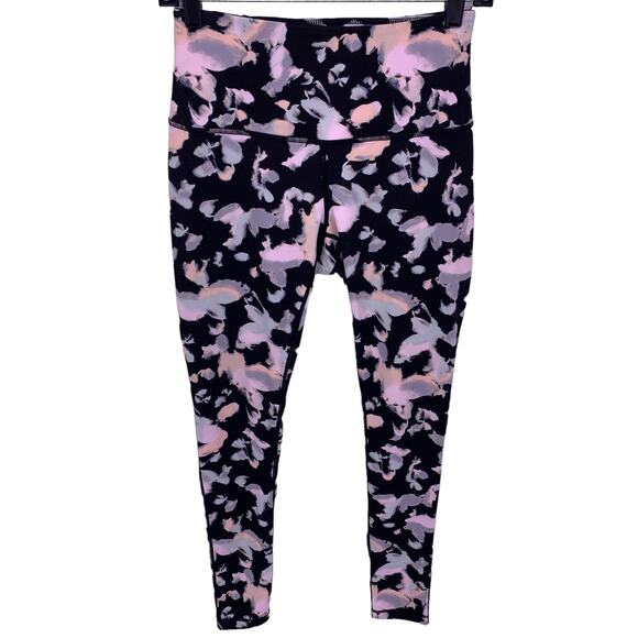 Zella Pants - Zella Black Floral Leggings Womens Size Small